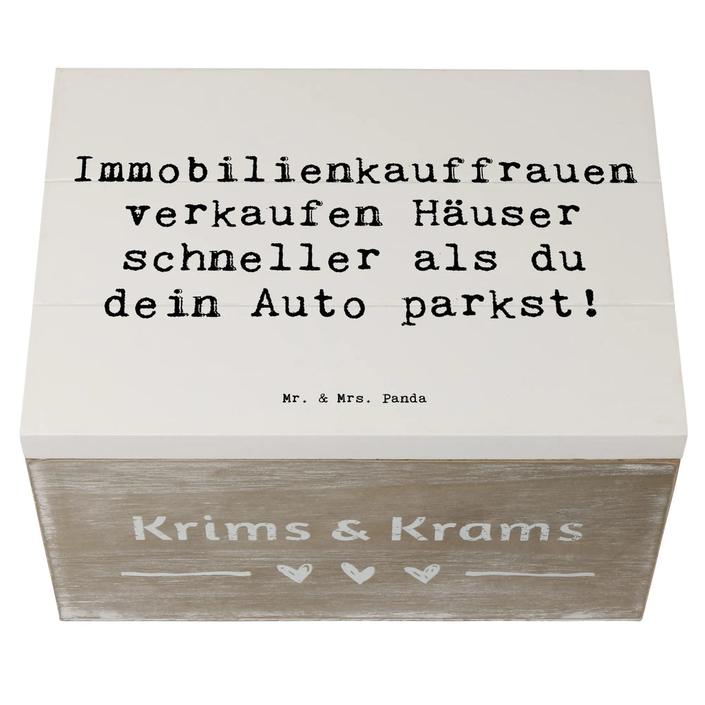 Holzkiste Spruch Immobilienkauffrauen verkaufen Häuser schneller als du dein Auto parkst! Holzkiste, Kiste, Schatzkiste, Truhe, Schatulle, XXL, Erinnerungsbox, Erinnerungskiste, Dekokiste, Aufbewahrungsbox, Geschenkbox, Geschenkdose, Beruf, Ausbildung, Jubiläum, Abschied, Rente, Kollege, Kollegin, Geschenk, Schenken, Arbeitskollege, Mitarbeiter, Firma, Danke, Dankeschön