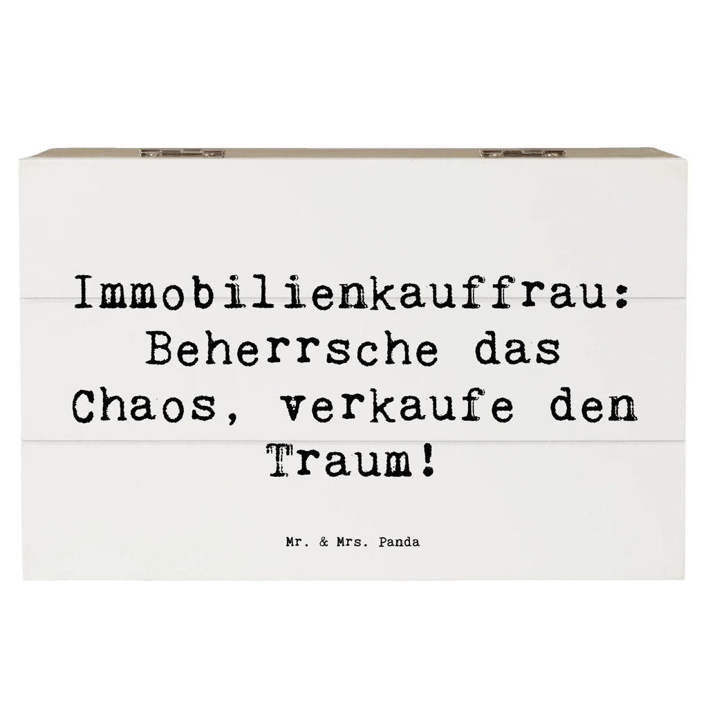 Holzkiste Spruch Immobilienkauffrau: Beherrsche das Chaos, verkaufe den Traum! Holzkiste, Kiste, Schatzkiste, Truhe, Schatulle, XXL, Erinnerungsbox, Erinnerungskiste, Dekokiste, Aufbewahrungsbox, Geschenkbox, Geschenkdose, Beruf, Ausbildung, Jubiläum, Abschied, Rente, Kollege, Kollegin, Geschenk, Schenken, Arbeitskollege, Mitarbeiter, Firma, Danke, Dankeschön