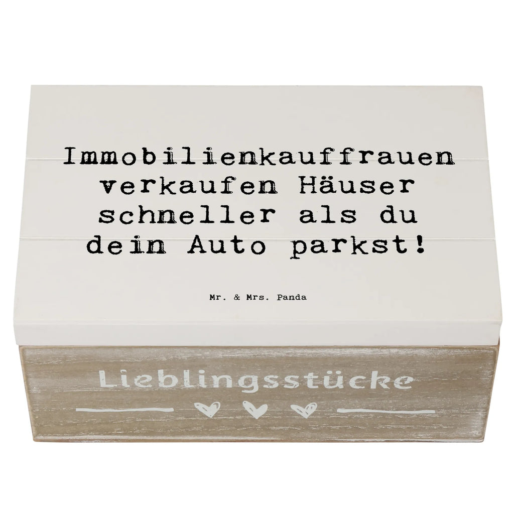 Holzkiste Spruch Immobilienkauffrauen verkaufen Häuser schneller als du dein Auto parkst! Holzkiste, Kiste, Schatzkiste, Truhe, Schatulle, XXL, Erinnerungsbox, Erinnerungskiste, Dekokiste, Aufbewahrungsbox, Geschenkbox, Geschenkdose, Beruf, Ausbildung, Jubiläum, Abschied, Rente, Kollege, Kollegin, Geschenk, Schenken, Arbeitskollege, Mitarbeiter, Firma, Danke, Dankeschön