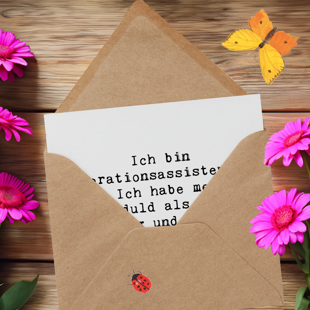 Deluxe Karte Spruch Geduld Operationsassistentin Karte, Grußkarte, Klappkarte, Einladungskarte, Glückwunschkarte, Hochzeitskarte, Geburtstagskarte, Hochwertige Grußkarte, Hochwertige Klappkarte, Beruf, Ausbildung, Jubiläum, Abschied, Rente, Kollege, Kollegin, Geschenk, Schenken, Arbeitskollege, Mitarbeiter, Firma, Danke, Dankeschön