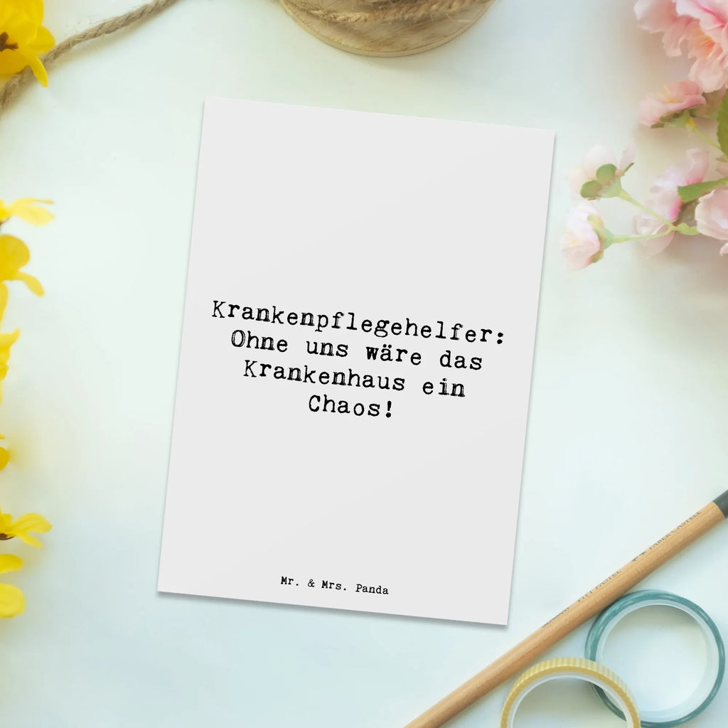 Postkarte Spruch Krankenpflegehelfer Chaos Postkarte, Karte, Geschenkkarte, Grußkarte, Einladung, Ansichtskarte, Geburtstagskarte, Einladungskarte, Dankeskarte, Ansichtskarten, Einladung Geburtstag, Einladungskarten Geburtstag, Beruf, Ausbildung, Jubiläum, Abschied, Rente, Kollege, Kollegin, Geschenk, Schenken, Arbeitskollege, Mitarbeiter, Firma, Danke, Dankeschön