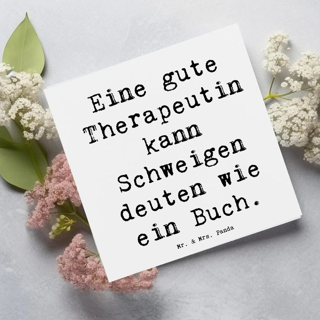 Deluxe Karte Spruch Therapeutin Weisheit Karte, Grußkarte, Klappkarte, Einladungskarte, Glückwunschkarte, Hochzeitskarte, Geburtstagskarte, Hochwertige Grußkarte, Hochwertige Klappkarte, Beruf, Ausbildung, Jubiläum, Abschied, Rente, Kollege, Kollegin, Geschenk, Schenken, Arbeitskollege, Mitarbeiter, Firma, Danke, Dankeschön