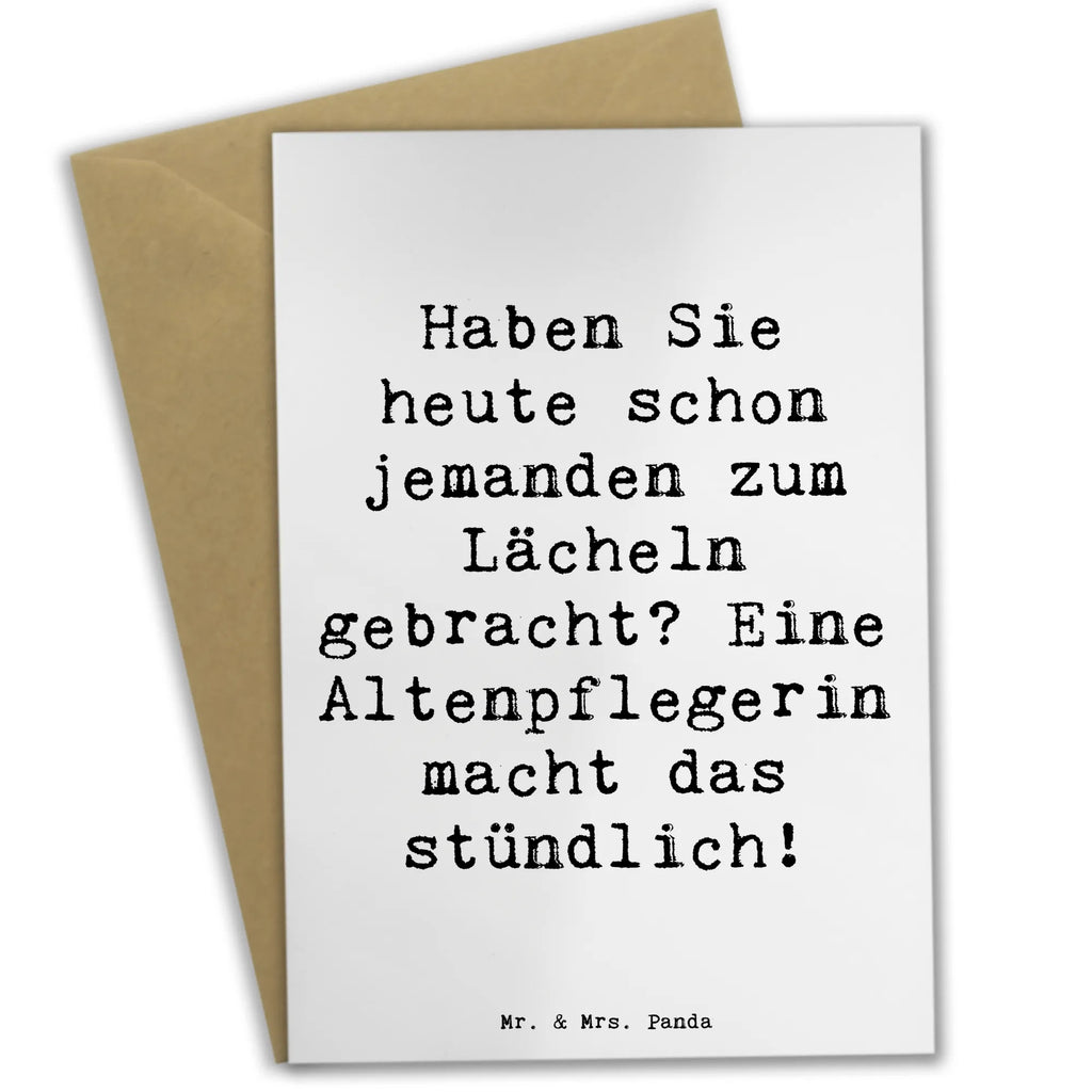 Grußkarte Spruch Altenpflegerin Lächeln Grußkarte, Klappkarte, Einladungskarte, Glückwunschkarte, Hochzeitskarte, Geburtstagskarte, Karte, Ansichtskarten, Beruf, Ausbildung, Jubiläum, Abschied, Rente, Kollege, Kollegin, Geschenk, Schenken, Arbeitskollege, Mitarbeiter, Firma, Danke, Dankeschön