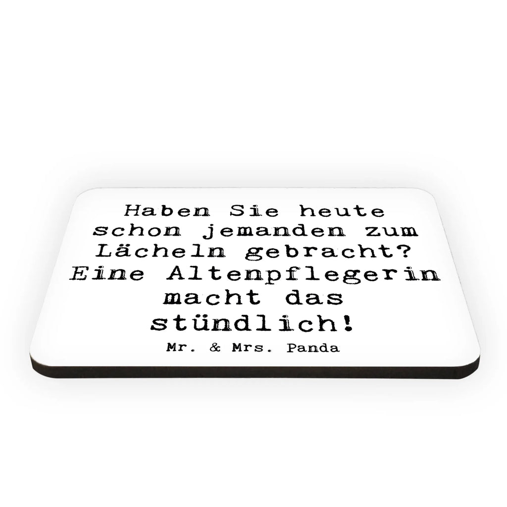 Magnet Spruch Altenpflegerin Lächeln Kühlschrankmagnet, Pinnwandmagnet, Souvenir Magnet, Motivmagnete, Dekomagnet, Whiteboard Magnet, Notiz Magnet, Kühlschrank Dekoration, Beruf, Ausbildung, Jubiläum, Abschied, Rente, Kollege, Kollegin, Geschenk, Schenken, Arbeitskollege, Mitarbeiter, Firma, Danke, Dankeschön