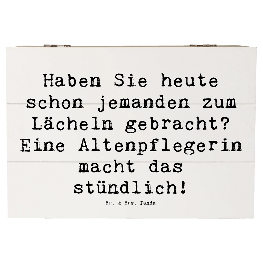 Holzkiste Spruch Altenpflegerin Lächeln Holzkiste, Kiste, Schatzkiste, Truhe, Schatulle, XXL, Erinnerungsbox, Erinnerungskiste, Dekokiste, Aufbewahrungsbox, Geschenkbox, Geschenkdose, Beruf, Ausbildung, Jubiläum, Abschied, Rente, Kollege, Kollegin, Geschenk, Schenken, Arbeitskollege, Mitarbeiter, Firma, Danke, Dankeschön