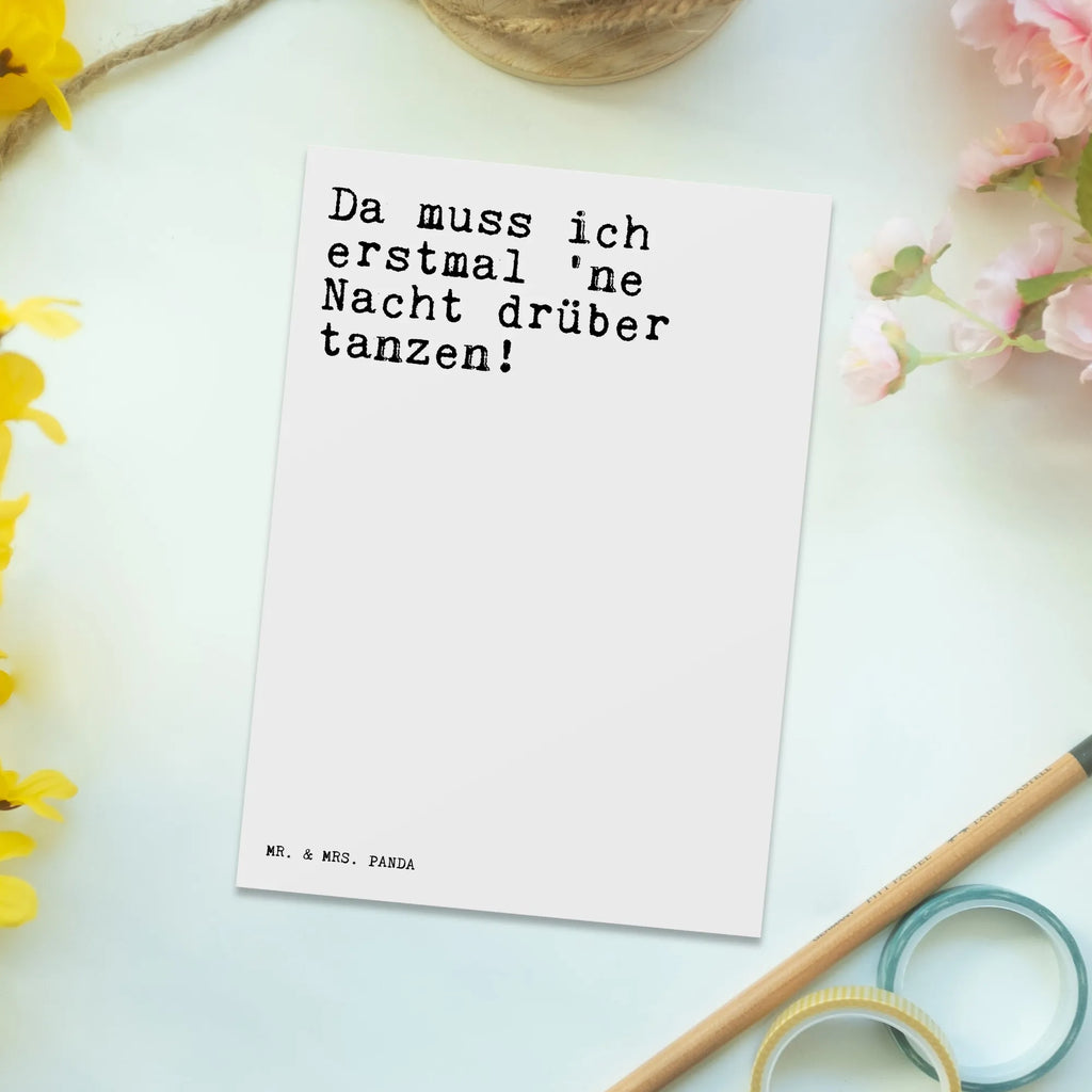 Postkarte Sprüche und Zitate Da muss ich erstmal 'ne Nacht drüber tanzen! Postkarte, Karte, Geschenkkarte, Grußkarte, Einladung, Ansichtskarte, Geburtstagskarte, Einladungskarte, Dankeskarte, Ansichtskarten, Einladung Geburtstag, Einladungskarten Geburtstag, Spruch, Sprüche, lustige Sprüche, Weisheiten, Zitate, Spruch Geschenke, Spruch Sprüche Weisheiten Zitate Lustig Weisheit Worte