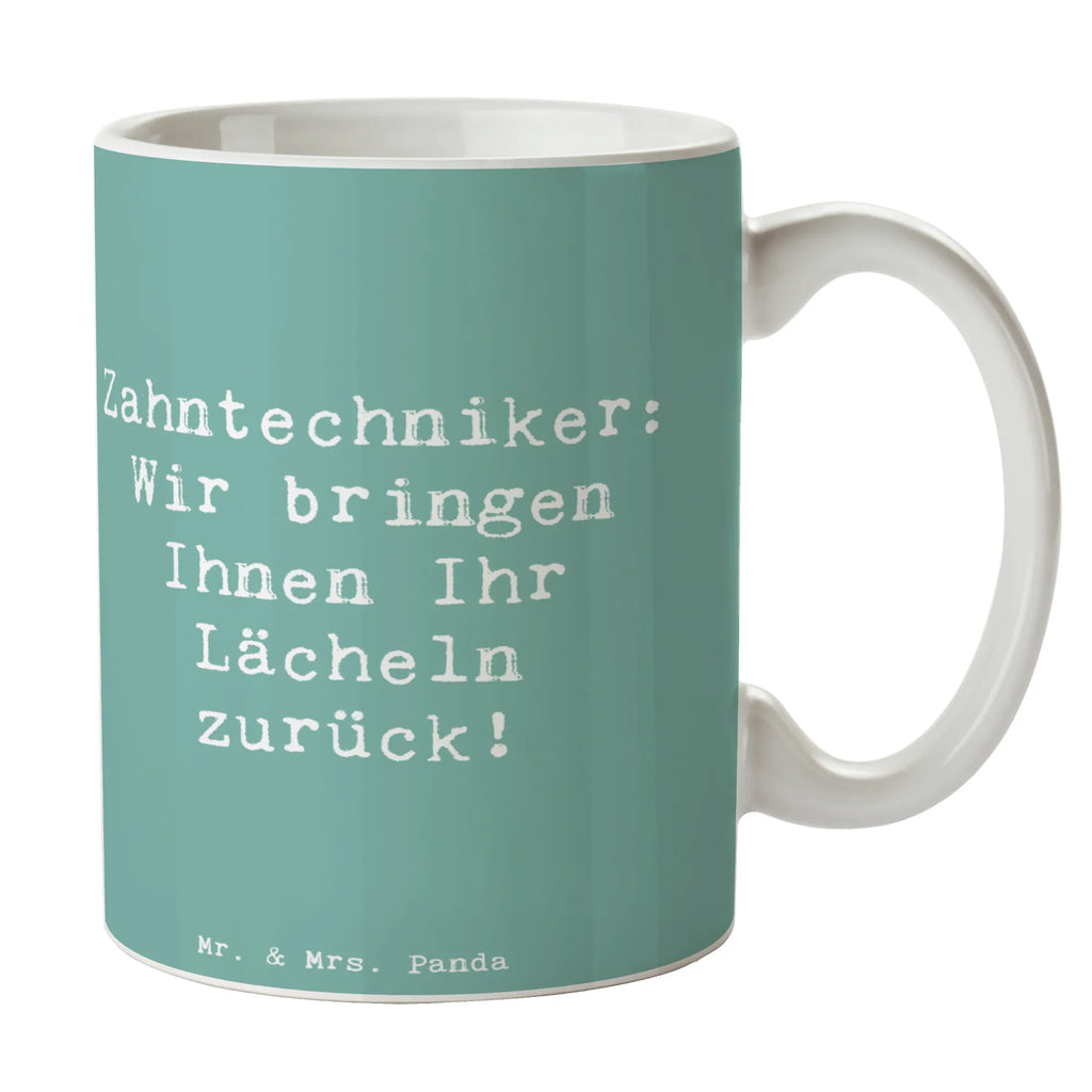 Tasse Spruch Zahntechniker: Wir bringen Ihnen Ihr Lächeln zurück! Tasse, Kaffeetasse, Teetasse, Becher, Kaffeebecher, Teebecher, Keramiktasse, Porzellantasse, Büro Tasse, Geschenk Tasse, Tasse Sprüche, Tasse Motive, Kaffeetassen, Tasse bedrucken, Designer Tasse, Cappuccino Tassen, Schöne Teetassen, Beruf, Ausbildung, Jubiläum, Abschied, Rente, Kollege, Kollegin, Geschenk, Schenken, Arbeitskollege, Mitarbeiter, Firma, Danke, Dankeschön