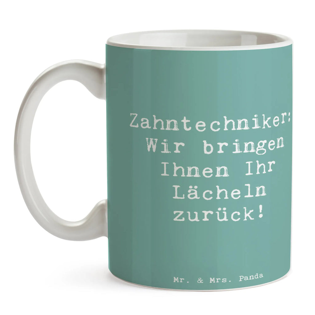 Tasse Spruch Zahntechniker: Wir bringen Ihnen Ihr Lächeln zurück! Tasse, Kaffeetasse, Teetasse, Becher, Kaffeebecher, Teebecher, Keramiktasse, Porzellantasse, Büro Tasse, Geschenk Tasse, Tasse Sprüche, Tasse Motive, Kaffeetassen, Tasse bedrucken, Designer Tasse, Cappuccino Tassen, Schöne Teetassen, Beruf, Ausbildung, Jubiläum, Abschied, Rente, Kollege, Kollegin, Geschenk, Schenken, Arbeitskollege, Mitarbeiter, Firma, Danke, Dankeschön