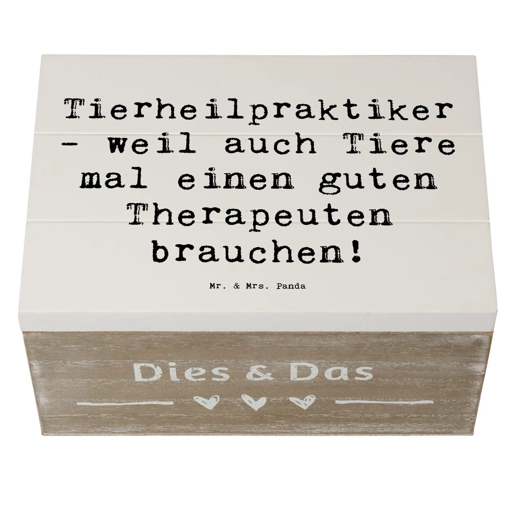 Holzkiste Spruch Tierheilpraktiker - weil auch Tiere mal einen guten Therapeuten brauchen! Holzkiste, Kiste, Schatzkiste, Truhe, Schatulle, XXL, Erinnerungsbox, Erinnerungskiste, Dekokiste, Aufbewahrungsbox, Geschenkbox, Geschenkdose, Beruf, Ausbildung, Jubiläum, Abschied, Rente, Kollege, Kollegin, Geschenk, Schenken, Arbeitskollege, Mitarbeiter, Firma, Danke, Dankeschön