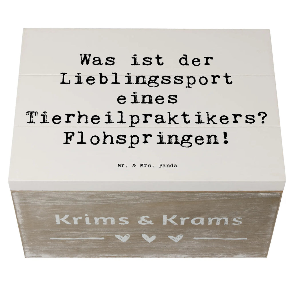 Holzkiste Spruch Was ist der Lieblingssport eines Tierheilpraktikers? Flohspringen! Holzkiste, Kiste, Schatzkiste, Truhe, Schatulle, XXL, Erinnerungsbox, Erinnerungskiste, Dekokiste, Aufbewahrungsbox, Geschenkbox, Geschenkdose, Beruf, Ausbildung, Jubiläum, Abschied, Rente, Kollege, Kollegin, Geschenk, Schenken, Arbeitskollege, Mitarbeiter, Firma, Danke, Dankeschön