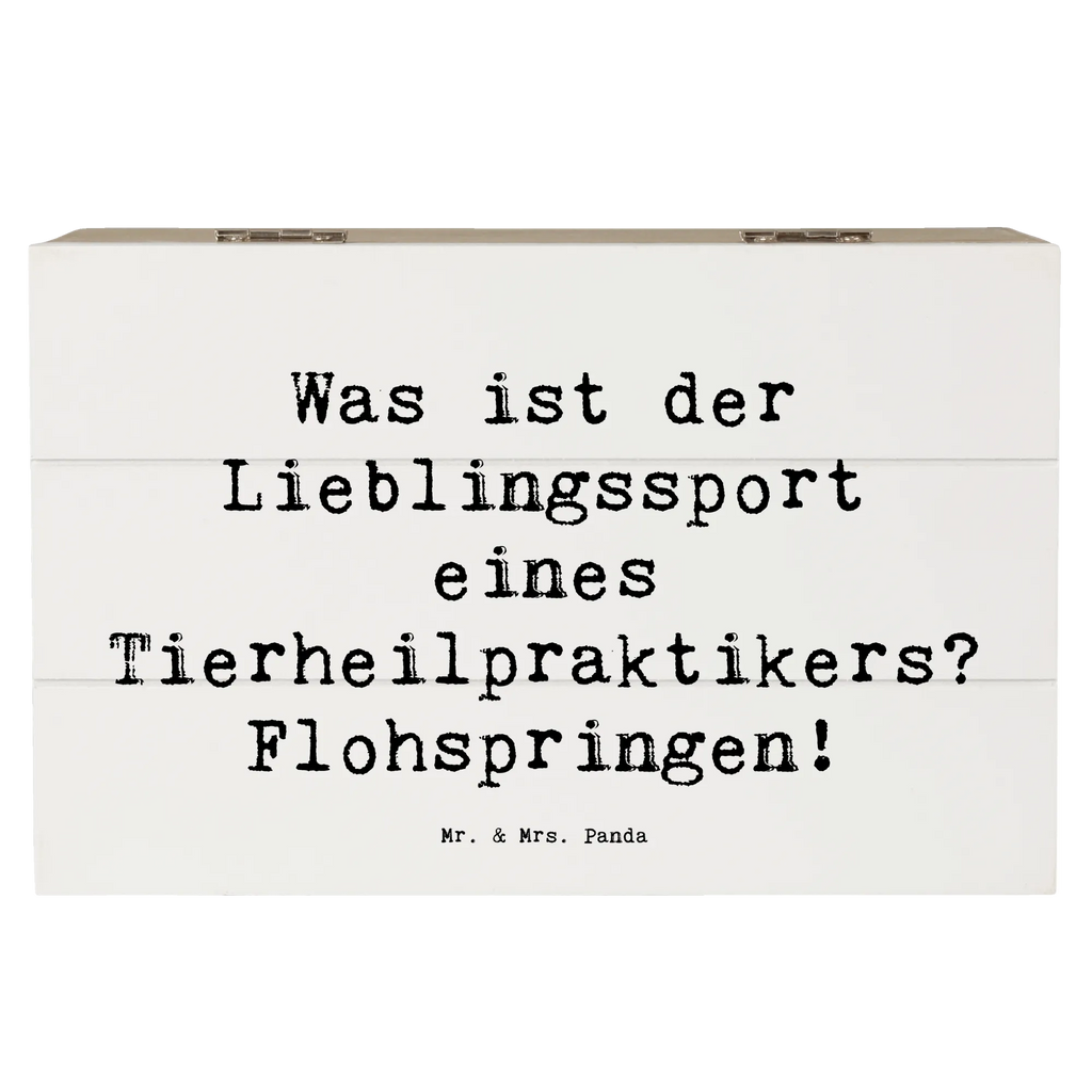 Holzkiste Spruch Was ist der Lieblingssport eines Tierheilpraktikers? Flohspringen! Holzkiste, Kiste, Schatzkiste, Truhe, Schatulle, XXL, Erinnerungsbox, Erinnerungskiste, Dekokiste, Aufbewahrungsbox, Geschenkbox, Geschenkdose, Beruf, Ausbildung, Jubiläum, Abschied, Rente, Kollege, Kollegin, Geschenk, Schenken, Arbeitskollege, Mitarbeiter, Firma, Danke, Dankeschön