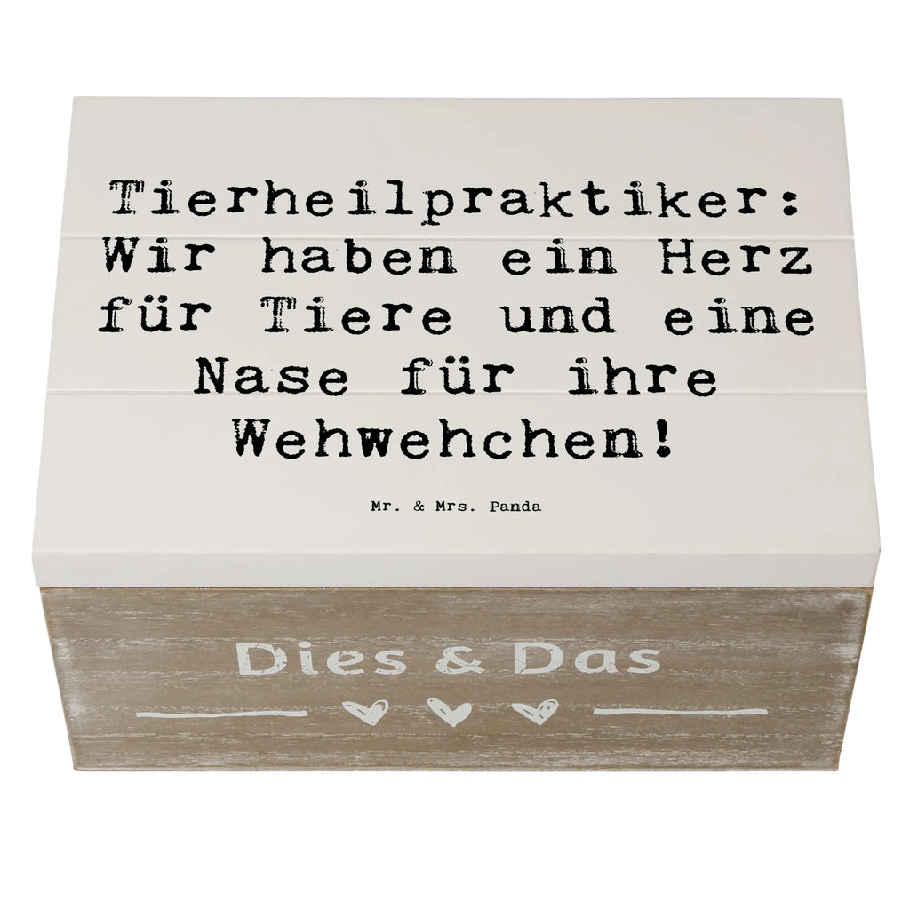 Holzkiste Spruch Tierheilpraktiker: Wir haben ein Herz für Tiere und eine Nase für ihre Wehwehchen! Holzkiste, Kiste, Schatzkiste, Truhe, Schatulle, XXL, Erinnerungsbox, Erinnerungskiste, Dekokiste, Aufbewahrungsbox, Geschenkbox, Geschenkdose, Beruf, Ausbildung, Jubiläum, Abschied, Rente, Kollege, Kollegin, Geschenk, Schenken, Arbeitskollege, Mitarbeiter, Firma, Danke, Dankeschön