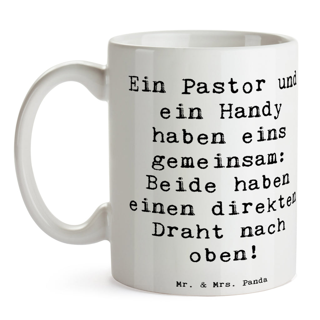 Tasse Spruch Ein Pastor und ein Handy haben eins gemeinsam: Beide haben einen direkten Draht nach oben! Tasse, Kaffeetasse, Teetasse, Becher, Kaffeebecher, Teebecher, Keramiktasse, Porzellantasse, Büro Tasse, Geschenk Tasse, Tasse Sprüche, Tasse Motive, Kaffeetassen, Tasse bedrucken, Designer Tasse, Cappuccino Tassen, Schöne Teetassen, Beruf, Ausbildung, Jubiläum, Abschied, Rente, Kollege, Kollegin, Geschenk, Schenken, Arbeitskollege, Mitarbeiter, Firma, Danke, Dankeschön