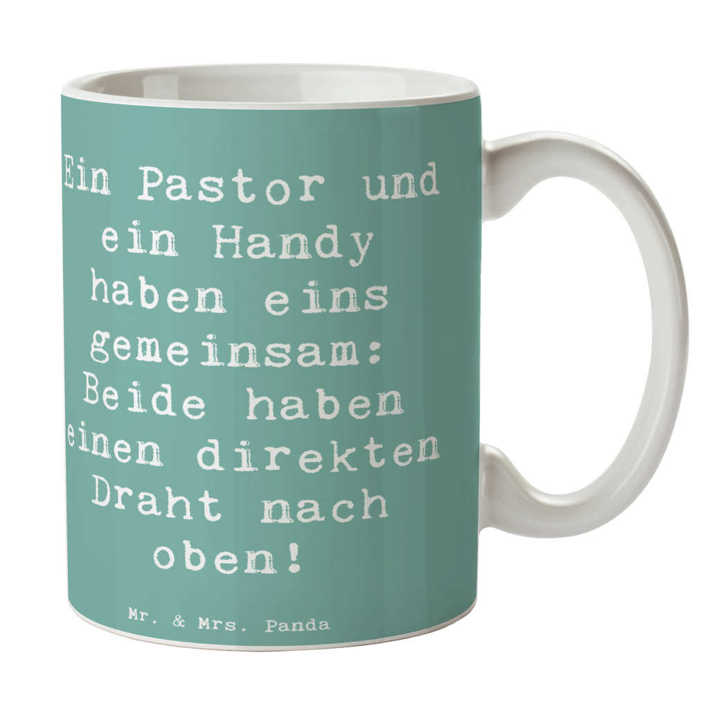 Tasse Spruch Ein Pastor und ein Handy haben eins gemeinsam: Beide haben einen direkten Draht nach oben! Tasse, Kaffeetasse, Teetasse, Becher, Kaffeebecher, Teebecher, Keramiktasse, Porzellantasse, Büro Tasse, Geschenk Tasse, Tasse Sprüche, Tasse Motive, Kaffeetassen, Tasse bedrucken, Designer Tasse, Cappuccino Tassen, Schöne Teetassen, Beruf, Ausbildung, Jubiläum, Abschied, Rente, Kollege, Kollegin, Geschenk, Schenken, Arbeitskollege, Mitarbeiter, Firma, Danke, Dankeschön