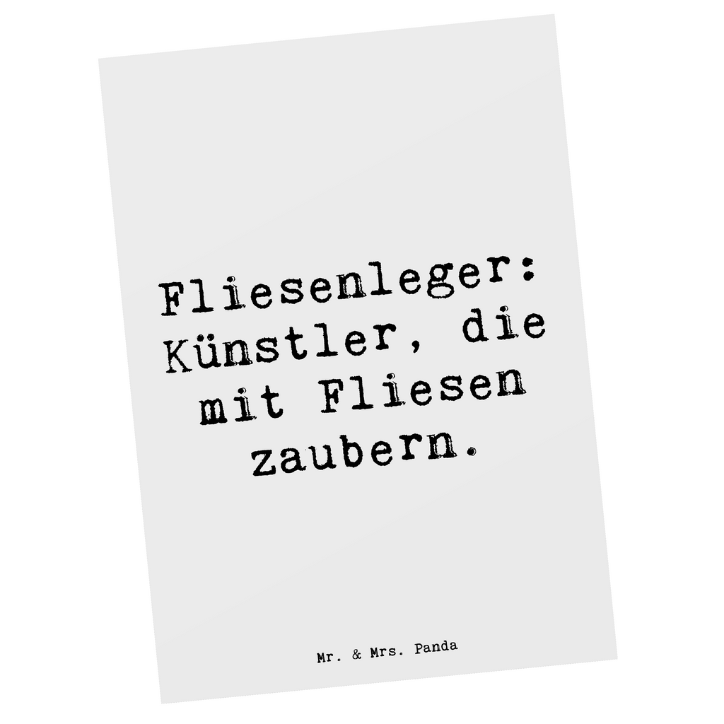 Postkarte Spruch Fliesenleger: Künstler, die mit Fliesen zaubern. Postkarte, Karte, Geschenkkarte, Grußkarte, Einladung, Ansichtskarte, Geburtstagskarte, Einladungskarte, Dankeskarte, Ansichtskarten, Einladung Geburtstag, Einladungskarten Geburtstag, Beruf, Ausbildung, Jubiläum, Abschied, Rente, Kollege, Kollegin, Geschenk, Schenken, Arbeitskollege, Mitarbeiter, Firma, Danke, Dankeschön