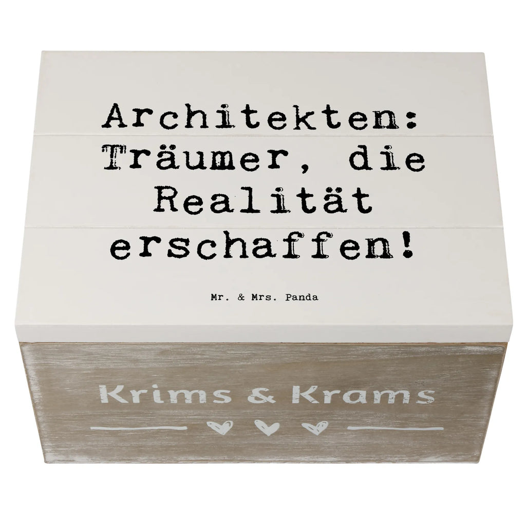 Holzkiste Spruch Architekten: Träumer, die Realität erschaffen! Holzkiste, Kiste, Schatzkiste, Truhe, Schatulle, XXL, Erinnerungsbox, Erinnerungskiste, Dekokiste, Aufbewahrungsbox, Geschenkbox, Geschenkdose, Beruf, Ausbildung, Jubiläum, Abschied, Rente, Kollege, Kollegin, Geschenk, Schenken, Arbeitskollege, Mitarbeiter, Firma, Danke, Dankeschön