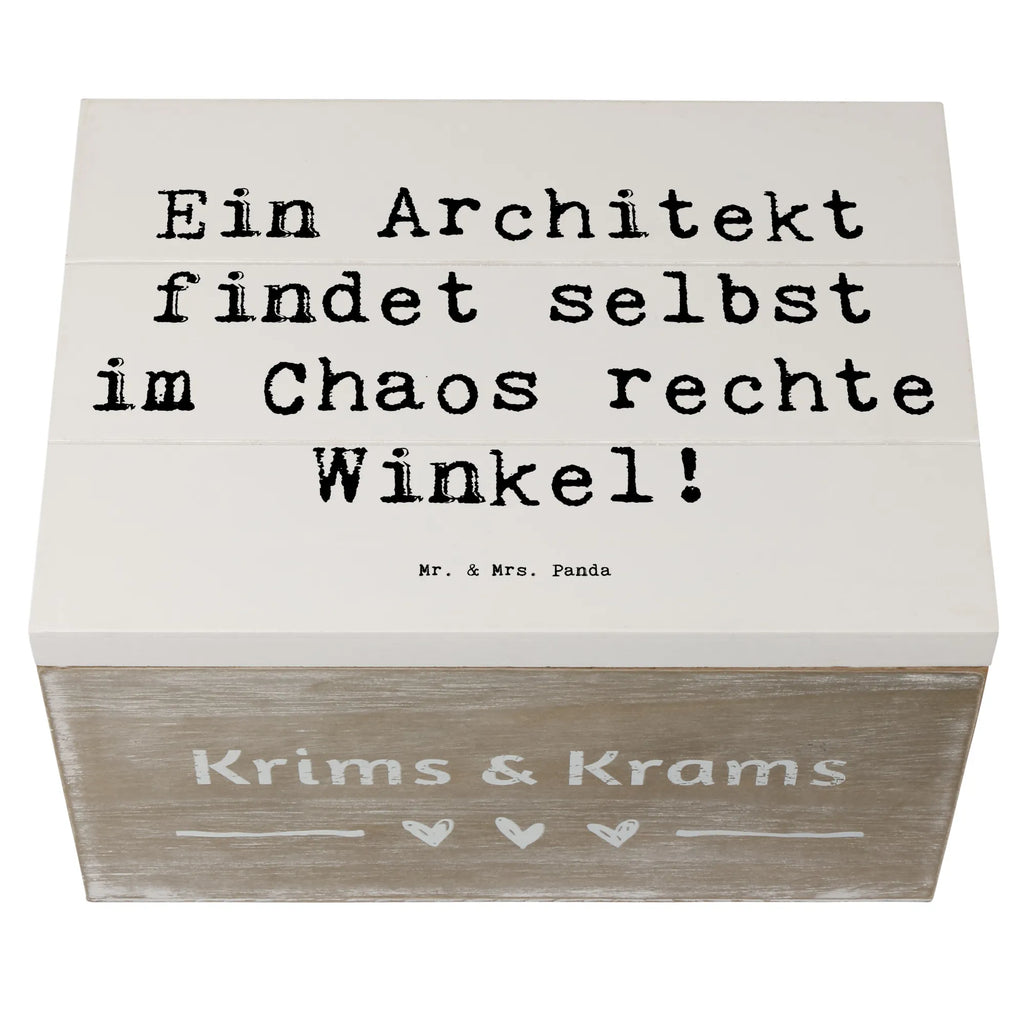 Holzkiste Spruch Ein Architekt findet selbst im Chaos rechte Winkel! Holzkiste, Kiste, Schatzkiste, Truhe, Schatulle, XXL, Erinnerungsbox, Erinnerungskiste, Dekokiste, Aufbewahrungsbox, Geschenkbox, Geschenkdose, Beruf, Ausbildung, Jubiläum, Abschied, Rente, Kollege, Kollegin, Geschenk, Schenken, Arbeitskollege, Mitarbeiter, Firma, Danke, Dankeschön