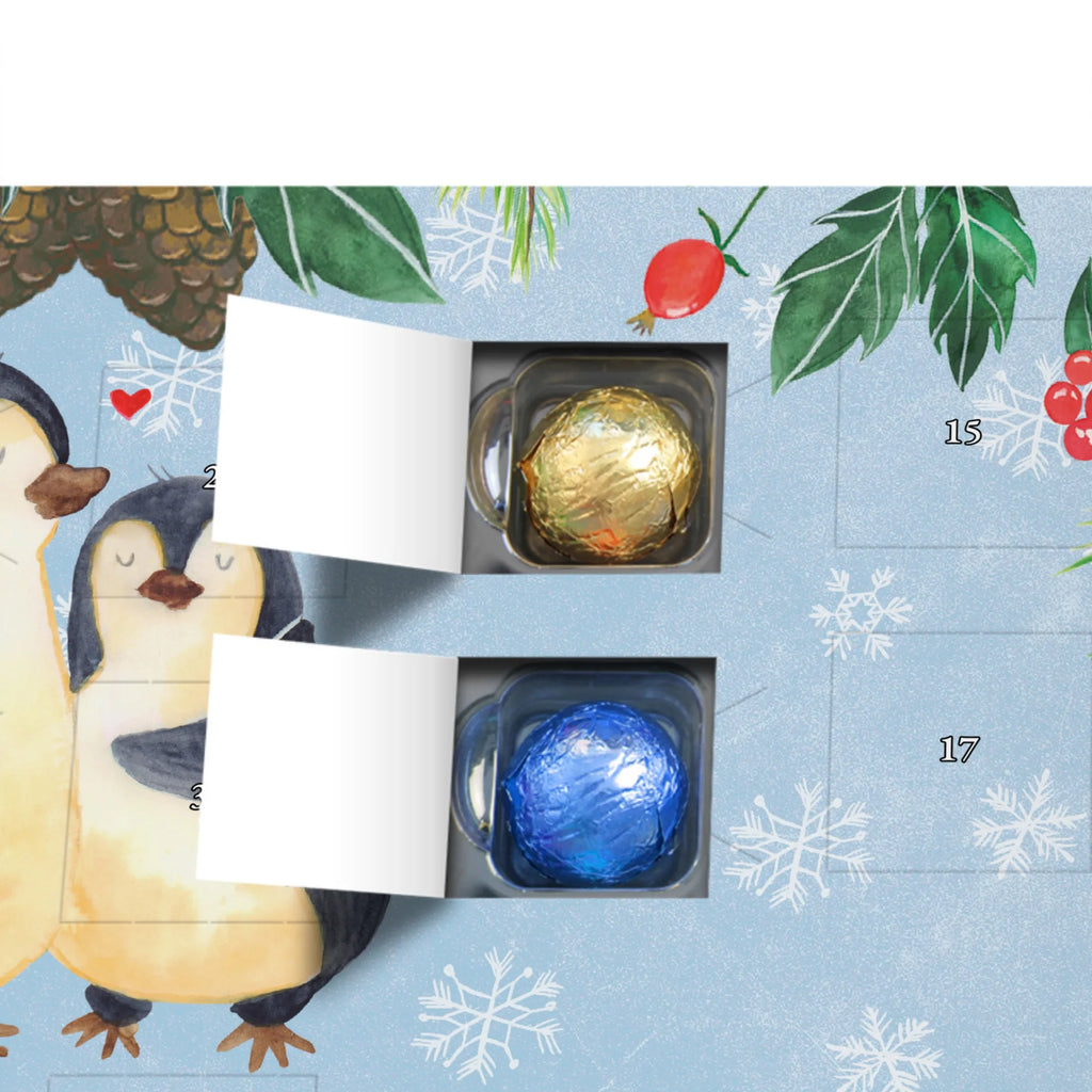 Schoko Adventskalender Pinguin umarmen Adventskalender, Schokoladen Adventskalender, Schoko Adventskalender, Pinguin, Liebe, Liebespaar, Liebesbeweis, Liebesgeschenk, Verlobung, Jahrestag, Hochzeitstag, Hochzeit, Hochzeitsgeschenk