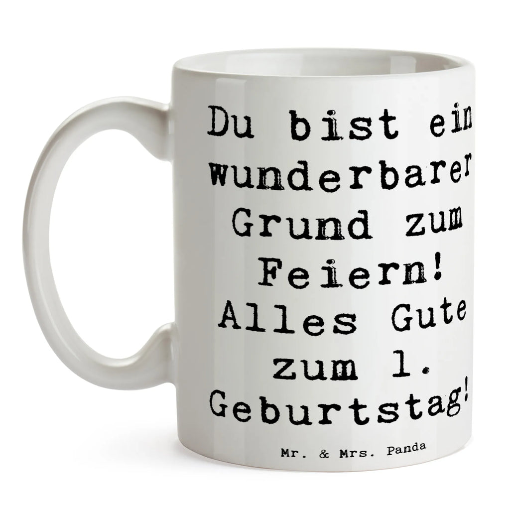 Tasse Spruch 1. Geburtstag Feiern Tasse, Kaffeetasse, Teetasse, Becher, Kaffeebecher, Teebecher, Keramiktasse, Porzellantasse, Büro Tasse, Geschenk Tasse, Tasse Sprüche, Tasse Motive, Kaffeetassen, Tasse bedrucken, Designer Tasse, Cappuccino Tassen, Schöne Teetassen, Geburtstag, Geburtstagsgeschenk, Geschenk