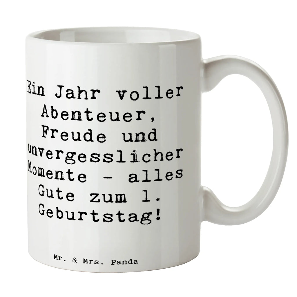 Tasse Spruch 1. Geburtstag Abenteuer Tasse, Kaffeetasse, Teetasse, Becher, Kaffeebecher, Teebecher, Keramiktasse, Porzellantasse, Büro Tasse, Geschenk Tasse, Tasse Sprüche, Tasse Motive, Kaffeetassen, Tasse bedrucken, Designer Tasse, Cappuccino Tassen, Schöne Teetassen, Geburtstag, Geburtstagsgeschenk, Geschenk