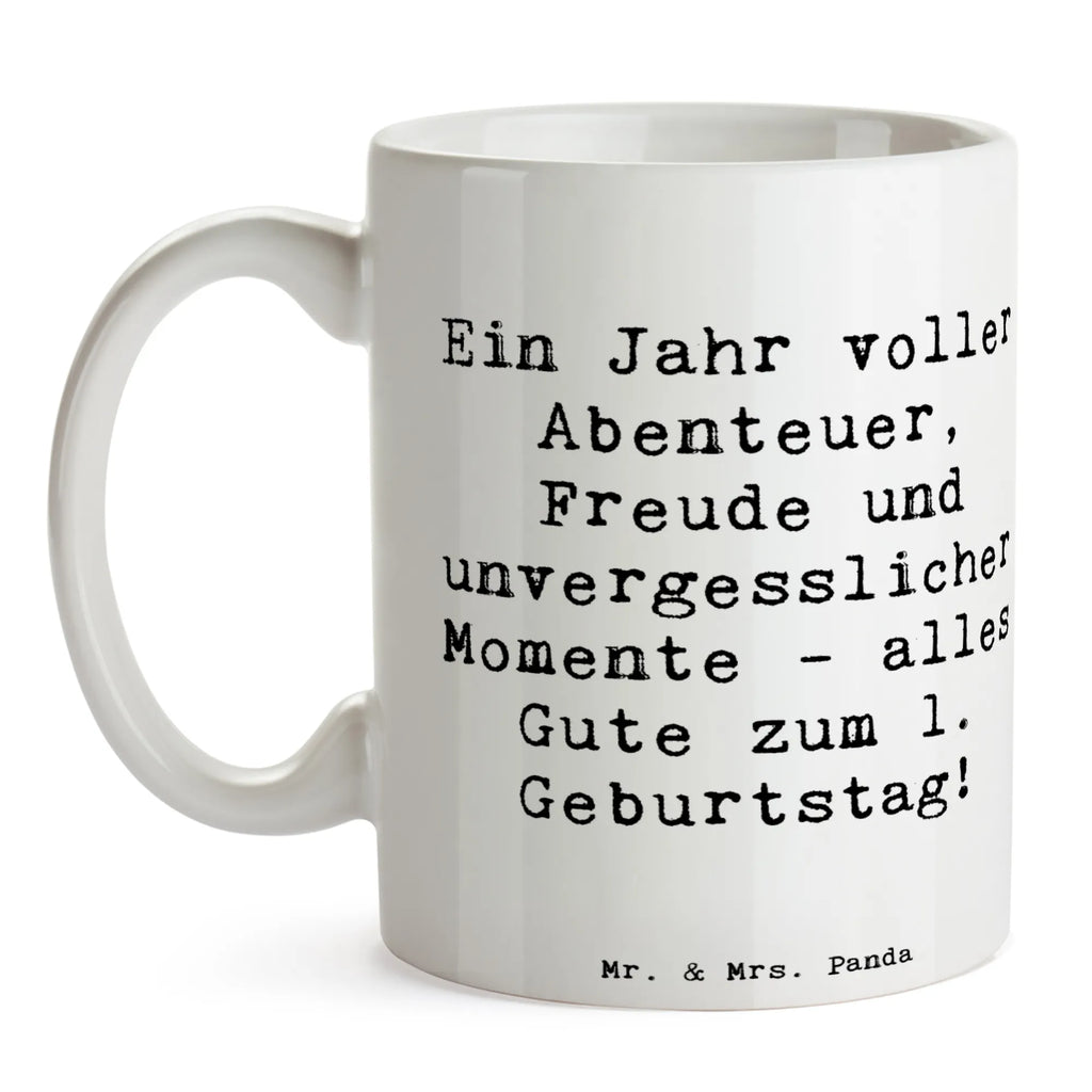 Tasse Spruch 1. Geburtstag Abenteuer Tasse, Kaffeetasse, Teetasse, Becher, Kaffeebecher, Teebecher, Keramiktasse, Porzellantasse, Büro Tasse, Geschenk Tasse, Tasse Sprüche, Tasse Motive, Kaffeetassen, Tasse bedrucken, Designer Tasse, Cappuccino Tassen, Schöne Teetassen, Geburtstag, Geburtstagsgeschenk, Geschenk