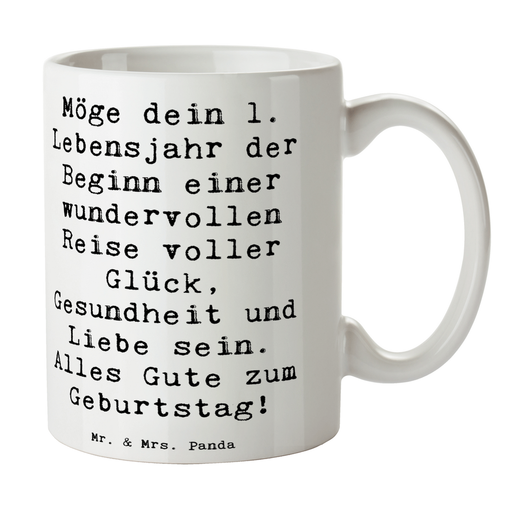 Tasse Spruch 1. Geburtstag Reise Tasse, Kaffeetasse, Teetasse, Becher, Kaffeebecher, Teebecher, Keramiktasse, Porzellantasse, Büro Tasse, Geschenk Tasse, Tasse Sprüche, Tasse Motive, Kaffeetassen, Tasse bedrucken, Designer Tasse, Cappuccino Tassen, Schöne Teetassen, Geburtstag, Geburtstagsgeschenk, Geschenk