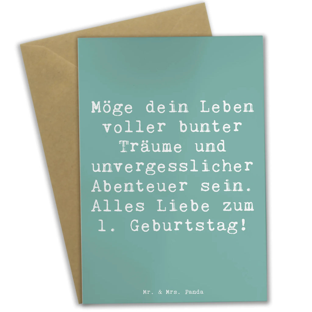 Grußkarte Spruch Alles Liebe zum 1. Geburtstag Grußkarte, Klappkarte, Einladungskarte, Glückwunschkarte, Hochzeitskarte, Geburtstagskarte, Karte, Ansichtskarten, Geburtstag, Geburtstagsgeschenk, Geschenk