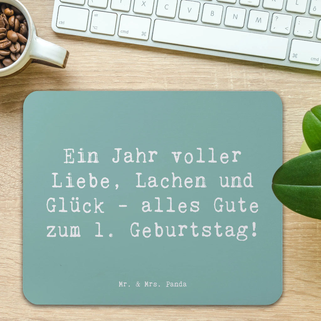 Mauspad Spruch 1. Geburtstag Liebe Lachen Glück Mousepad, Computer zubehör, Büroausstattung, PC Zubehör, Arbeitszimmer, Mauspad, Einzigartiges Mauspad, Designer Mauspad, Mausunterlage, Mauspad Büro, Geburtstag, Geburtstagsgeschenk, Geschenk