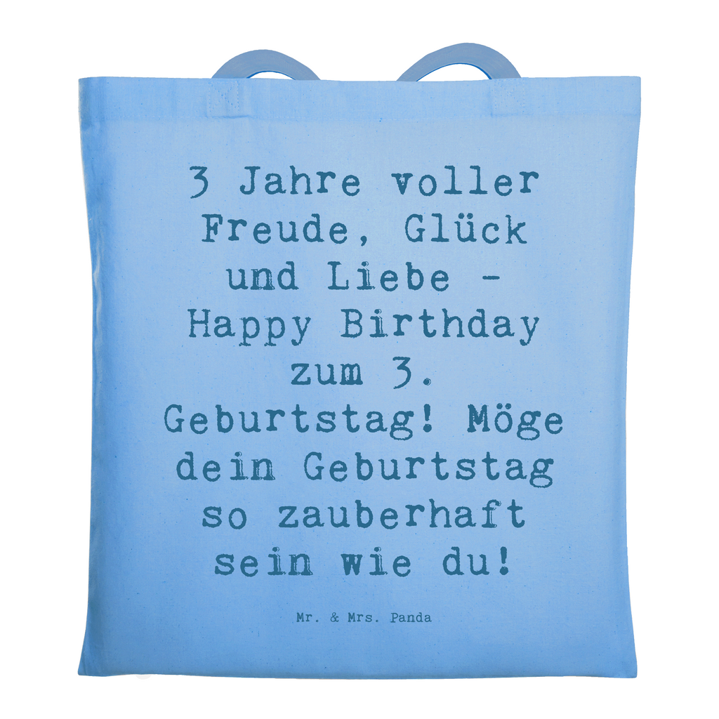 Tragetasche Spruch 3. Geburtstag Freude Beuteltasche, Beutel, Einkaufstasche, Jutebeutel, Stoffbeutel, Tasche, Shopper, Umhängetasche, Strandtasche, Schultertasche, Stofftasche, Tragetasche, Badetasche, Jutetasche, Einkaufstüte, Laptoptasche, Geburtstag, Geburtstagsgeschenk, Geschenk