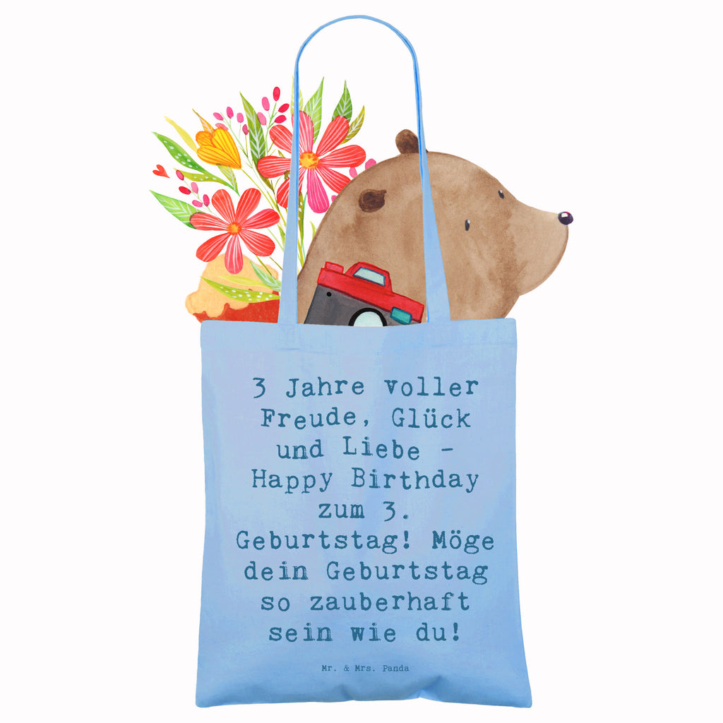 Tragetasche Spruch 3. Geburtstag Freude Beuteltasche, Beutel, Einkaufstasche, Jutebeutel, Stoffbeutel, Tasche, Shopper, Umhängetasche, Strandtasche, Schultertasche, Stofftasche, Tragetasche, Badetasche, Jutetasche, Einkaufstüte, Laptoptasche, Geburtstag, Geburtstagsgeschenk, Geschenk