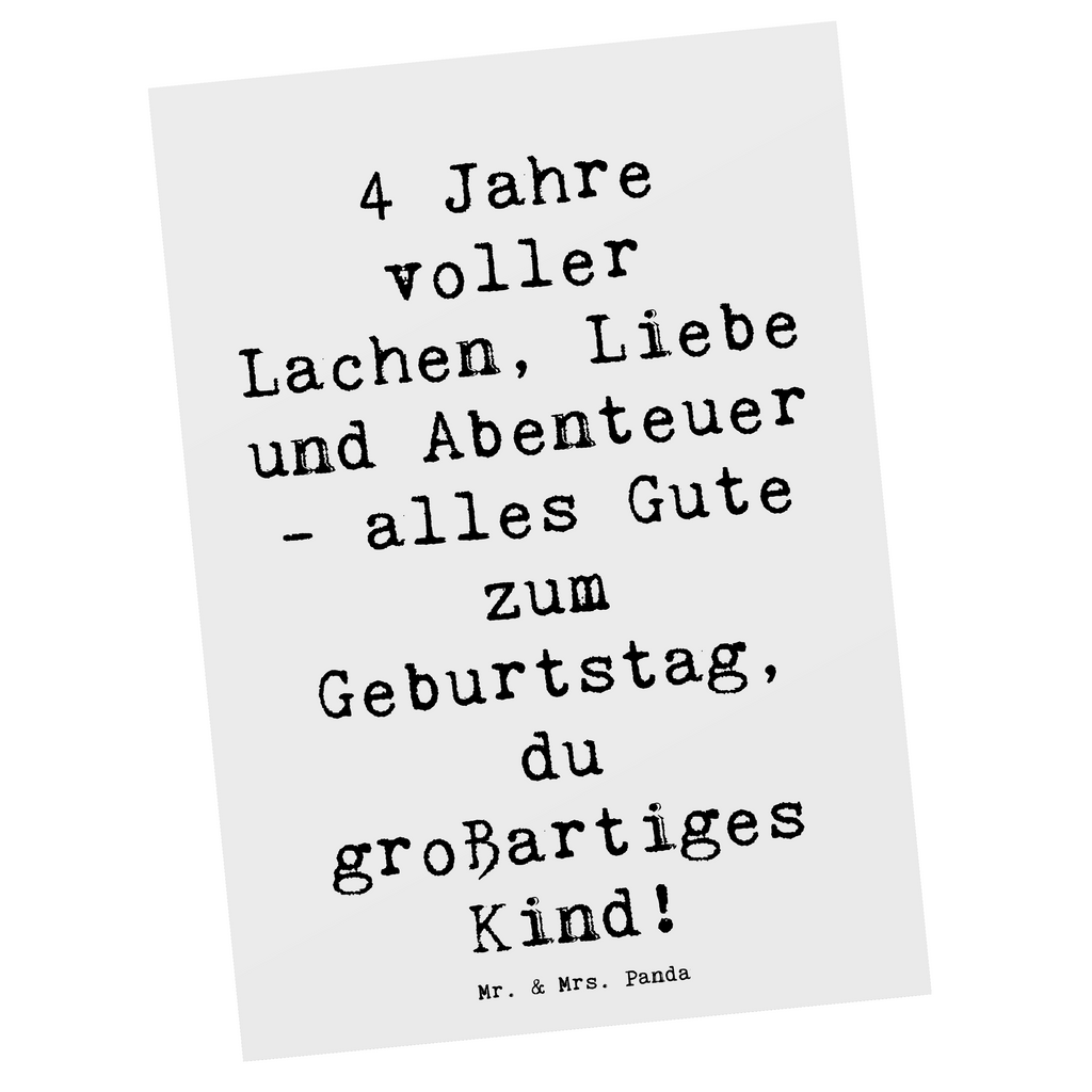 Postkarte Spruch 4. Geburtstag Postkarte, Karte, Geschenkkarte, Grußkarte, Einladung, Ansichtskarte, Geburtstagskarte, Einladungskarte, Dankeskarte, Ansichtskarten, Einladung Geburtstag, Einladungskarten Geburtstag, Geburtstag, Geburtstagsgeschenk, Geschenk