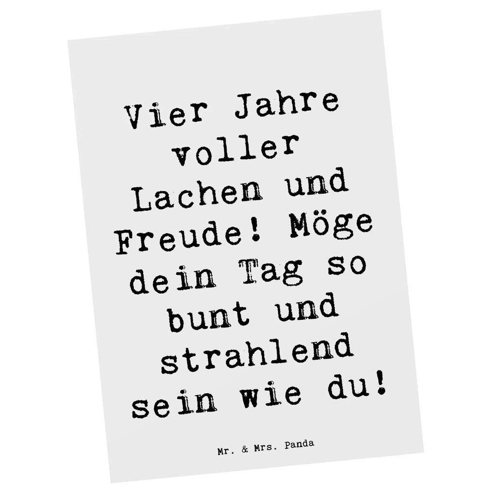 Postkarte Spruch 4. Geburtstag Freude Postkarte, Karte, Geschenkkarte, Grußkarte, Einladung, Ansichtskarte, Geburtstagskarte, Einladungskarte, Dankeskarte, Ansichtskarten, Einladung Geburtstag, Einladungskarten Geburtstag, Geburtstag, Geburtstagsgeschenk, Geschenk