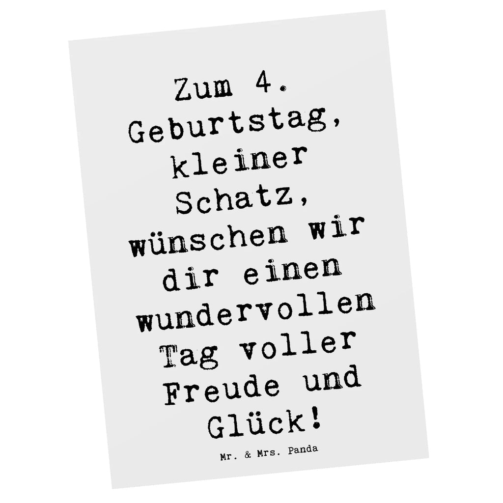 Postkarte Spruch 4. Geburtstag Postkarte, Karte, Geschenkkarte, Grußkarte, Einladung, Ansichtskarte, Geburtstagskarte, Einladungskarte, Dankeskarte, Ansichtskarten, Einladung Geburtstag, Einladungskarten Geburtstag, Geburtstag, Geburtstagsgeschenk, Geschenk