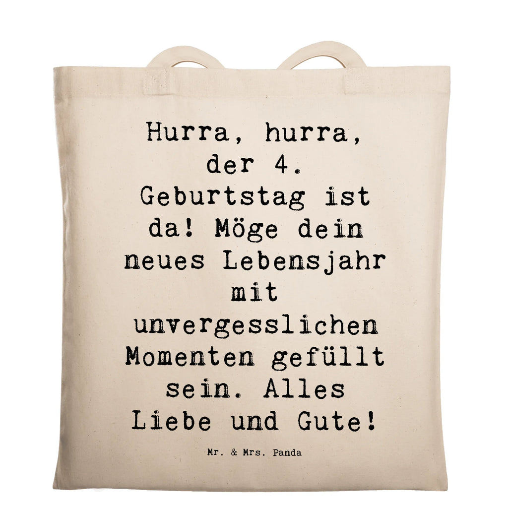 Tragetasche Spruch 4. Geburtstag Feiern Beuteltasche, Beutel, Einkaufstasche, Jutebeutel, Stoffbeutel, Tasche, Shopper, Umhängetasche, Strandtasche, Schultertasche, Stofftasche, Tragetasche, Badetasche, Jutetasche, Einkaufstüte, Laptoptasche, Geburtstag, Geburtstagsgeschenk, Geschenk