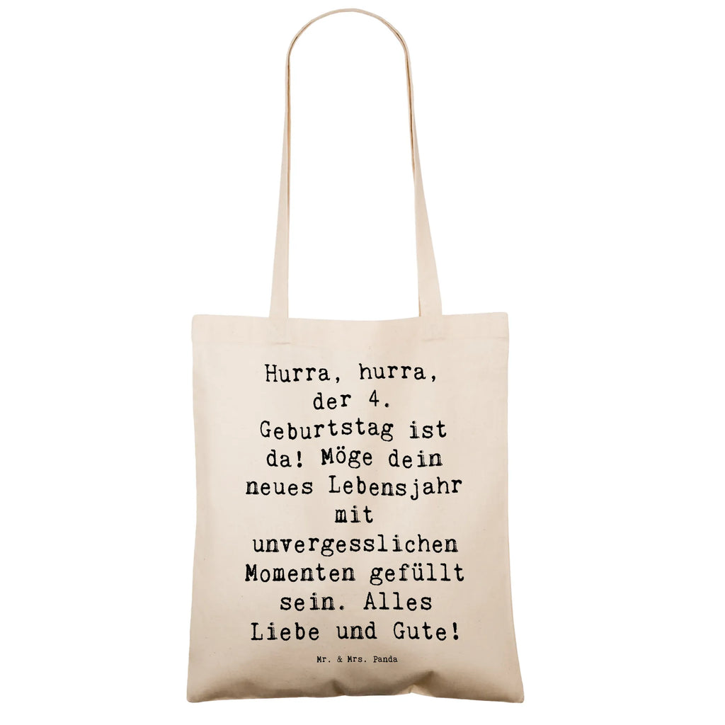 Tragetasche Spruch 4. Geburtstag Feiern Beuteltasche, Beutel, Einkaufstasche, Jutebeutel, Stoffbeutel, Tasche, Shopper, Umhängetasche, Strandtasche, Schultertasche, Stofftasche, Tragetasche, Badetasche, Jutetasche, Einkaufstüte, Laptoptasche, Geburtstag, Geburtstagsgeschenk, Geschenk