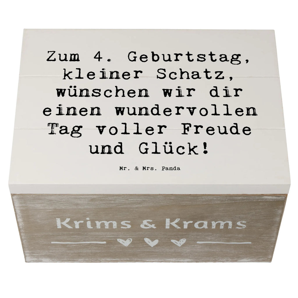 Holzkiste Spruch 4. Geburtstag Holzkiste, Kiste, Schatzkiste, Truhe, Schatulle, XXL, Erinnerungsbox, Erinnerungskiste, Dekokiste, Aufbewahrungsbox, Geschenkbox, Geschenkdose, Geburtstag, Geburtstagsgeschenk, Geschenk