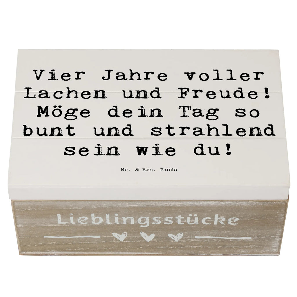 Holzkiste Spruch 4. Geburtstag Freude Holzkiste, Kiste, Schatzkiste, Truhe, Schatulle, XXL, Erinnerungsbox, Erinnerungskiste, Dekokiste, Aufbewahrungsbox, Geschenkbox, Geschenkdose, Geburtstag, Geburtstagsgeschenk, Geschenk