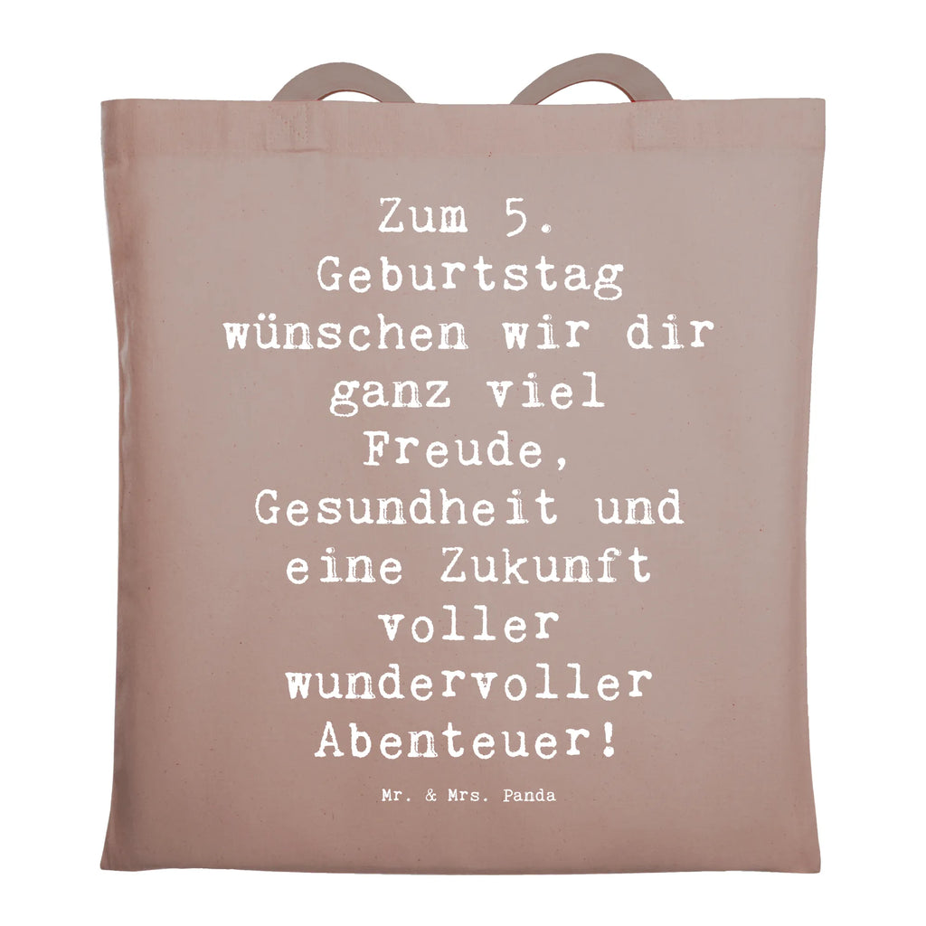 Tragetasche Spruch 5. Geburtstag Freude Beuteltasche, Beutel, Einkaufstasche, Jutebeutel, Stoffbeutel, Tasche, Shopper, Umhängetasche, Strandtasche, Schultertasche, Stofftasche, Tragetasche, Badetasche, Jutetasche, Einkaufstüte, Laptoptasche, Geburtstag, Geburtstagsgeschenk, Geschenk