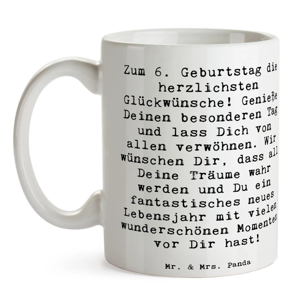 Tasse Spruch 6. Geburtstag Tasse, Kaffeetasse, Teetasse, Becher, Kaffeebecher, Teebecher, Keramiktasse, Porzellantasse, Büro Tasse, Geschenk Tasse, Tasse Sprüche, Tasse Motive, Kaffeetassen, Tasse bedrucken, Designer Tasse, Cappuccino Tassen, Schöne Teetassen, Geburtstag, Geburtstagsgeschenk, Geschenk