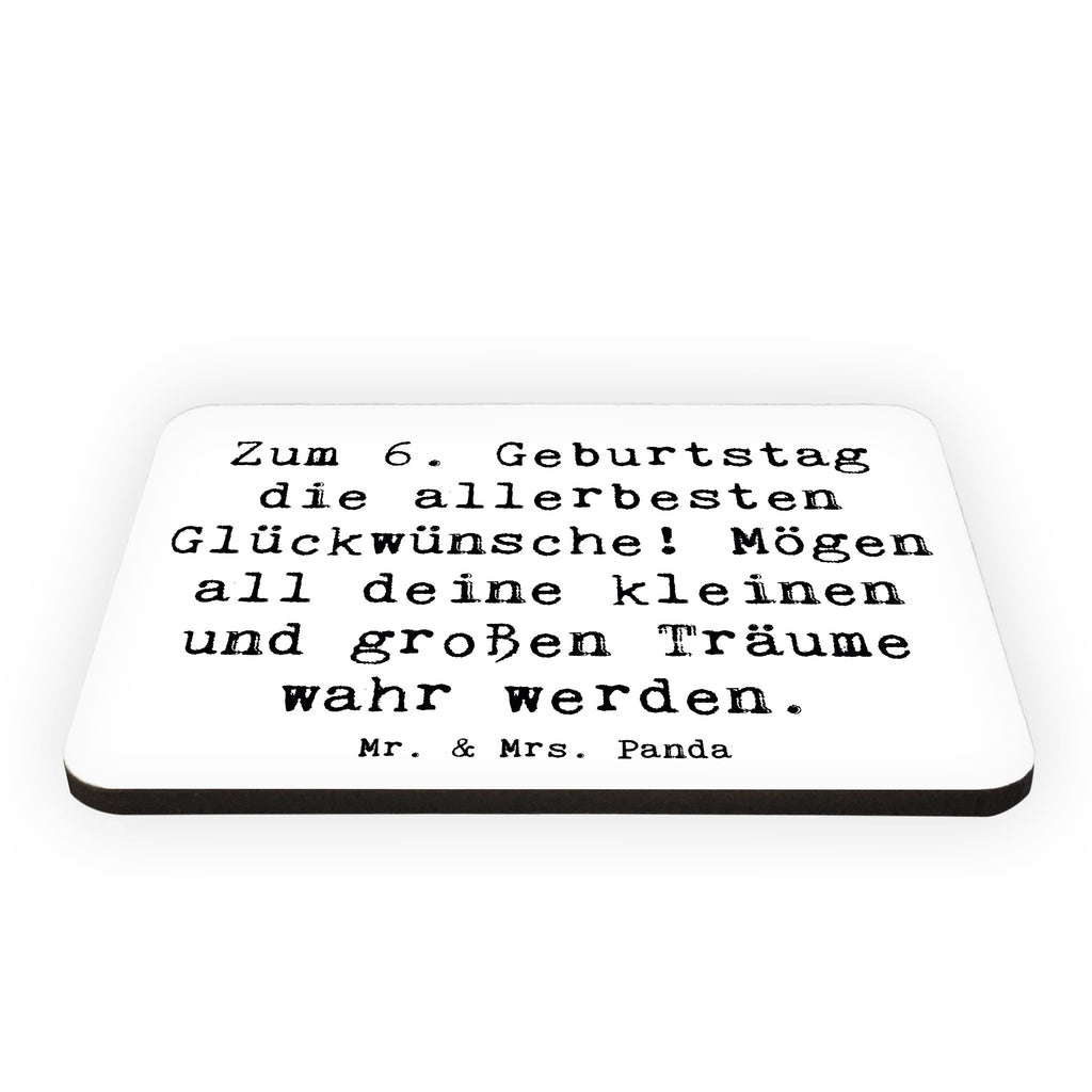 Magnet Spruch 6. Geburtstag Glückwünsche Kühlschrankmagnet, Pinnwandmagnet, Souvenir Magnet, Motivmagnete, Dekomagnet, Whiteboard Magnet, Notiz Magnet, Kühlschrank Dekoration, Geburtstag, Geburtstagsgeschenk, Geschenk