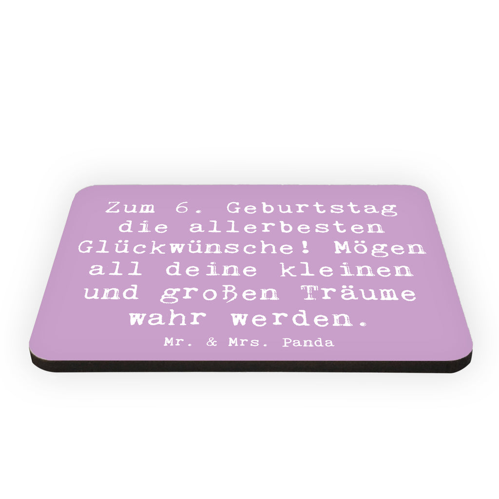 Magnet Spruch 6. Geburtstag Glückwünsche Kühlschrankmagnet, Pinnwandmagnet, Souvenir Magnet, Motivmagnete, Dekomagnet, Whiteboard Magnet, Notiz Magnet, Kühlschrank Dekoration, Geburtstag, Geburtstagsgeschenk, Geschenk