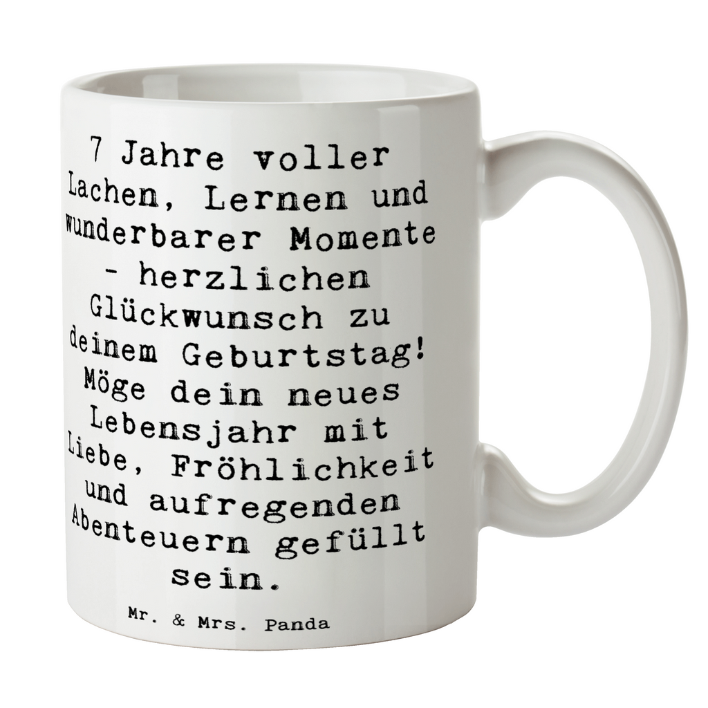 Tasse Spruch 7. Geburtstag Tasse, Kaffeetasse, Teetasse, Becher, Kaffeebecher, Teebecher, Keramiktasse, Porzellantasse, Büro Tasse, Geschenk Tasse, Tasse Sprüche, Tasse Motive, Kaffeetassen, Tasse bedrucken, Designer Tasse, Cappuccino Tassen, Schöne Teetassen, Geburtstag, Geburtstagsgeschenk, Geschenk