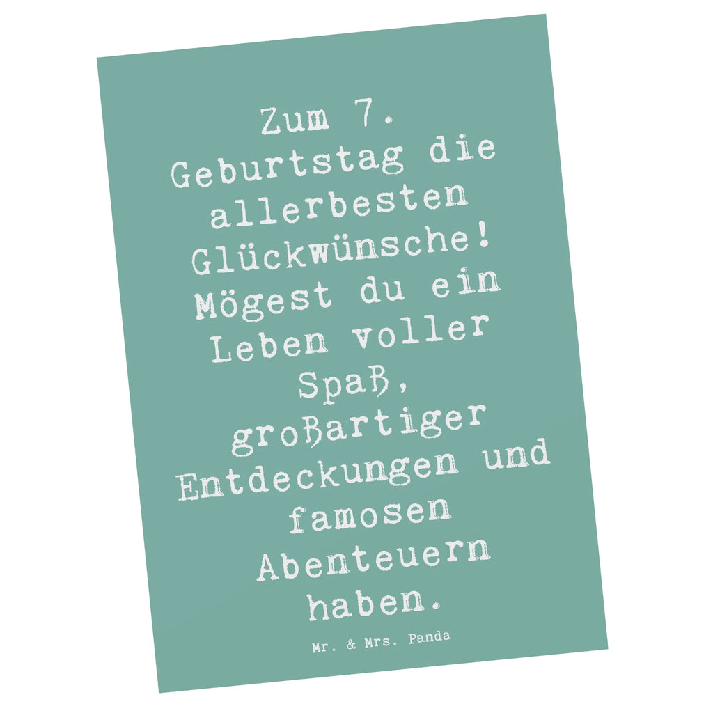 Postkarte Spruch 7. Geburtstag Postkarte, Karte, Geschenkkarte, Grußkarte, Einladung, Ansichtskarte, Geburtstagskarte, Einladungskarte, Dankeskarte, Ansichtskarten, Einladung Geburtstag, Einladungskarten Geburtstag, Geburtstag, Geburtstagsgeschenk, Geschenk