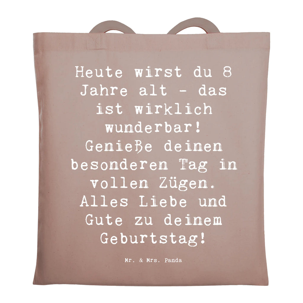 Tragetasche Spruch 8. Geburtstag Feier Beuteltasche, Beutel, Einkaufstasche, Jutebeutel, Stoffbeutel, Tasche, Shopper, Umhängetasche, Strandtasche, Schultertasche, Stofftasche, Tragetasche, Badetasche, Jutetasche, Einkaufstüte, Laptoptasche, Geburtstag, Geburtstagsgeschenk, Geschenk