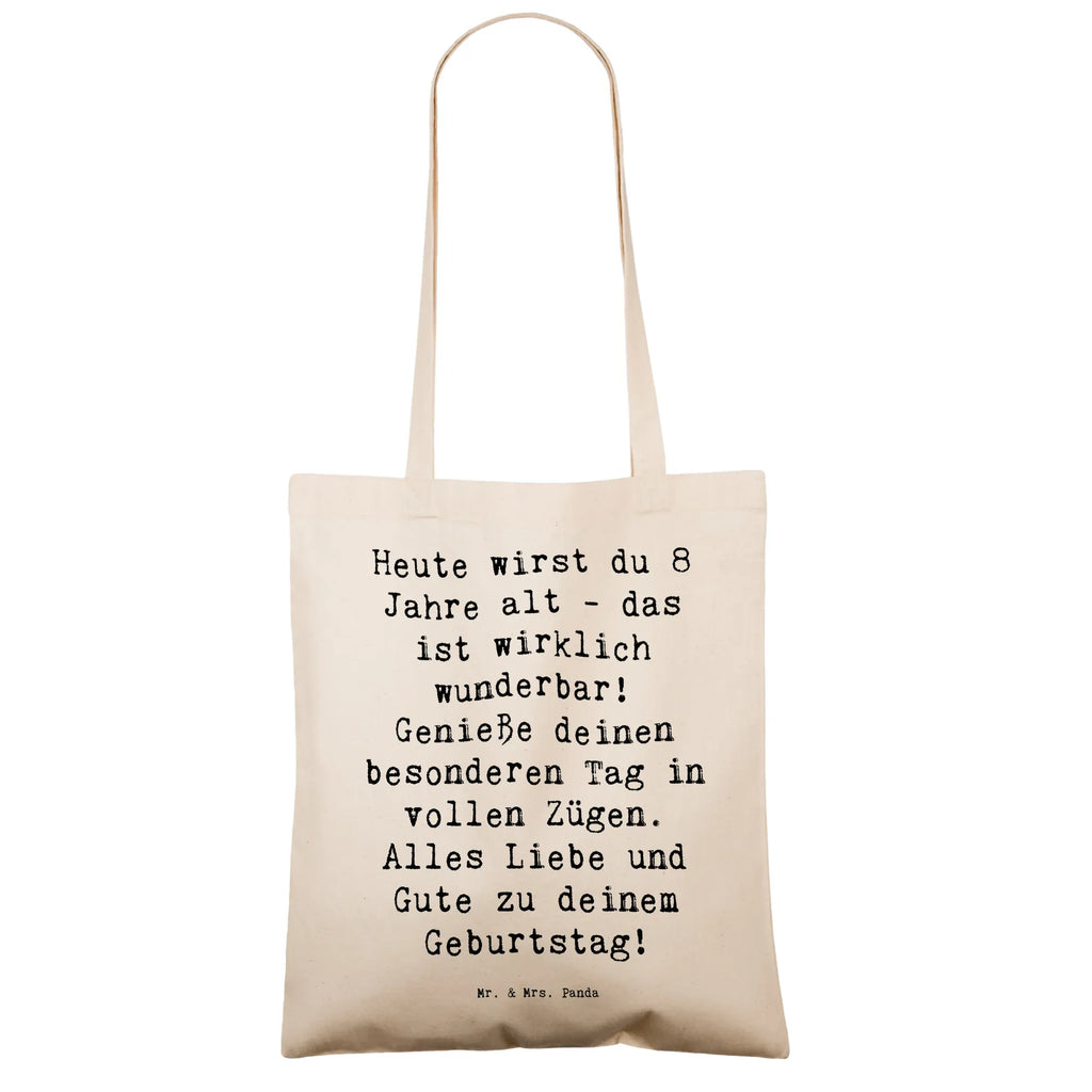 Tragetasche Spruch 8. Geburtstag Feier Beuteltasche, Beutel, Einkaufstasche, Jutebeutel, Stoffbeutel, Tasche, Shopper, Umhängetasche, Strandtasche, Schultertasche, Stofftasche, Tragetasche, Badetasche, Jutetasche, Einkaufstüte, Laptoptasche, Geburtstag, Geburtstagsgeschenk, Geschenk