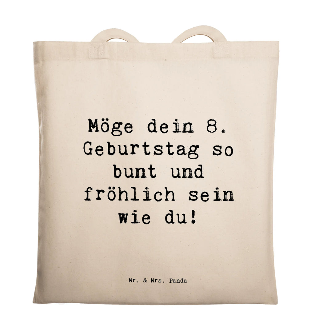 Tragetasche Spruch 8. Geburtstag Freude Beuteltasche, Beutel, Einkaufstasche, Jutebeutel, Stoffbeutel, Tasche, Shopper, Umhängetasche, Strandtasche, Schultertasche, Stofftasche, Tragetasche, Badetasche, Jutetasche, Einkaufstüte, Laptoptasche, Geburtstag, Geburtstagsgeschenk, Geschenk