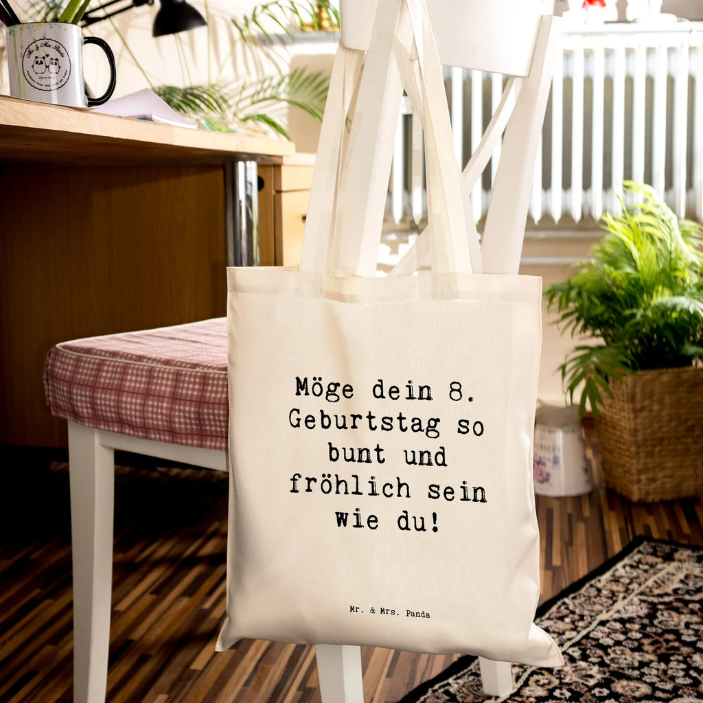 Tragetasche Spruch 8. Geburtstag Freude Beuteltasche, Beutel, Einkaufstasche, Jutebeutel, Stoffbeutel, Tasche, Shopper, Umhängetasche, Strandtasche, Schultertasche, Stofftasche, Tragetasche, Badetasche, Jutetasche, Einkaufstüte, Laptoptasche, Geburtstag, Geburtstagsgeschenk, Geschenk