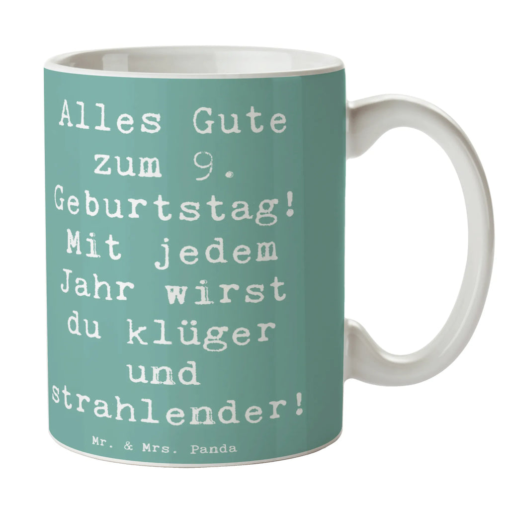 Tasse Spruch 9. Geburtstag Wünsche Tasse, Kaffeetasse, Teetasse, Becher, Kaffeebecher, Teebecher, Keramiktasse, Porzellantasse, Büro Tasse, Geschenk Tasse, Tasse Sprüche, Tasse Motive, Kaffeetassen, Tasse bedrucken, Designer Tasse, Cappuccino Tassen, Schöne Teetassen, Geburtstag, Geburtstagsgeschenk, Geschenk