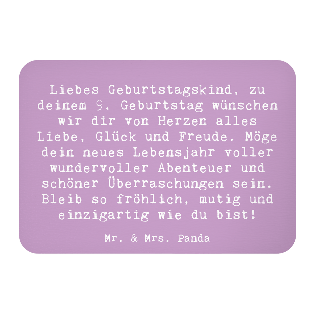 Magnet Spruch 9. Geburtstag Glück Kühlschrankmagnet, Pinnwandmagnet, Souvenir Magnet, Motivmagnete, Dekomagnet, Whiteboard Magnet, Notiz Magnet, Kühlschrank Dekoration, Geburtstag, Geburtstagsgeschenk, Geschenk