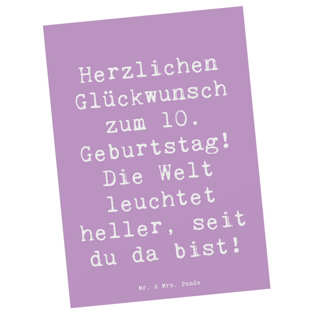 Postkarte Spruch 10. Geburtstag Jubiläum Postkarte, Karte, Geschenkkarte, Grußkarte, Einladung, Ansichtskarte, Geburtstagskarte, Einladungskarte, Dankeskarte, Ansichtskarten, Einladung Geburtstag, Einladungskarten Geburtstag, Geburtstag, Geburtstagsgeschenk, Geschenk